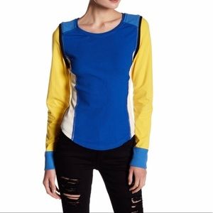 NWT Free People Fancy That Long Sleeve Tee Top